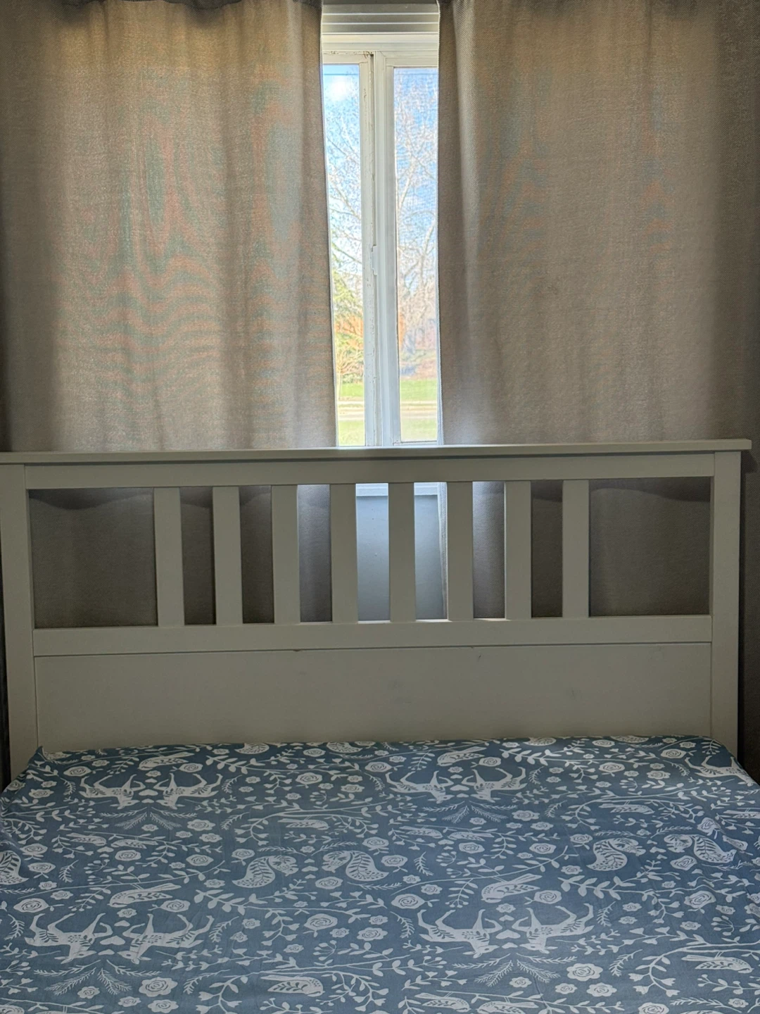 IKEA Queen Bed Frame + Slatted Base + Free Mattress - photo 3