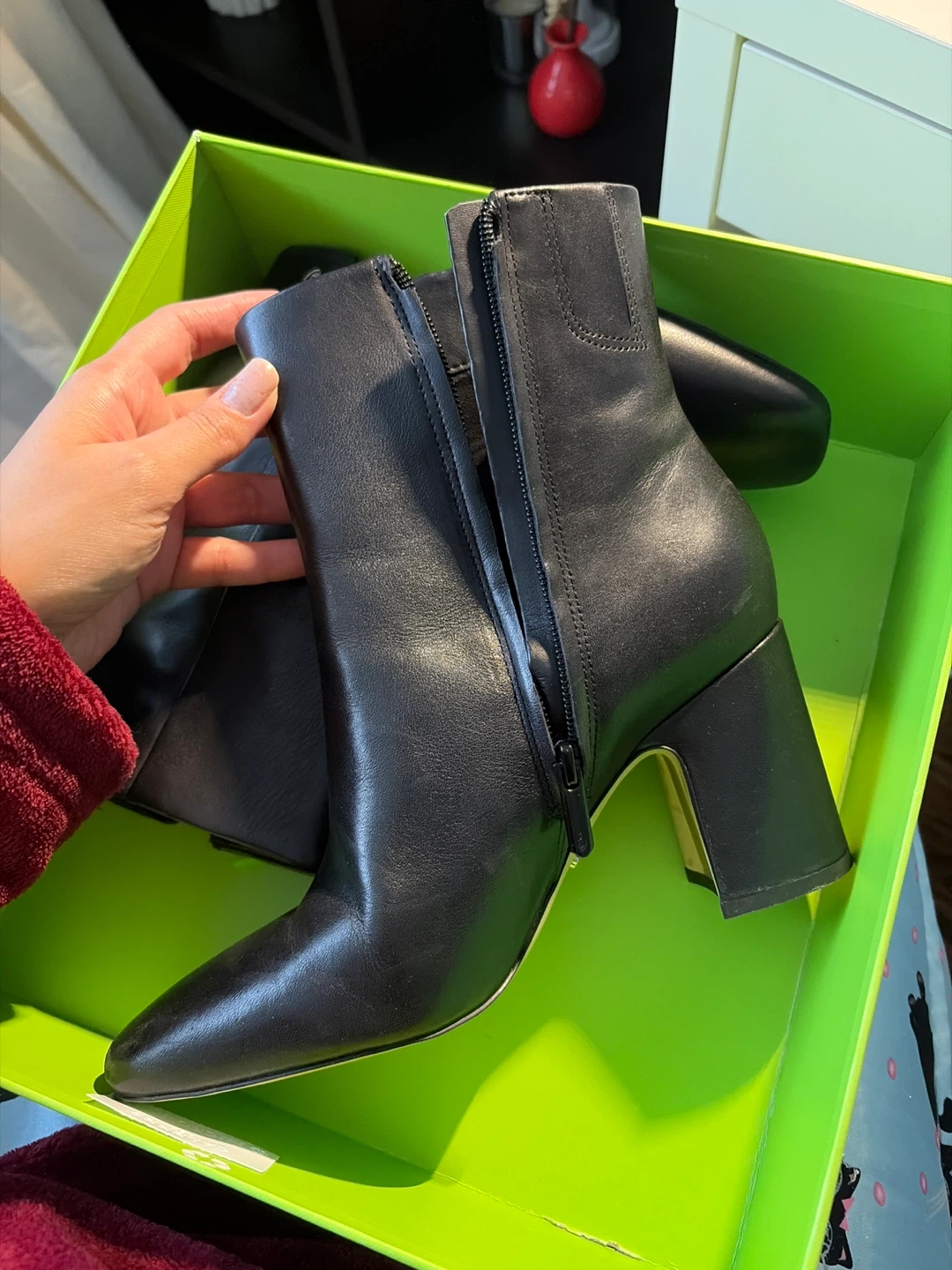 Sam Edelman Black Leather Ankle Boots - photo 3