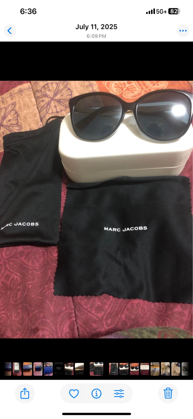 Marc Jacobs Sunglasses with Case and Pouch - photo 5