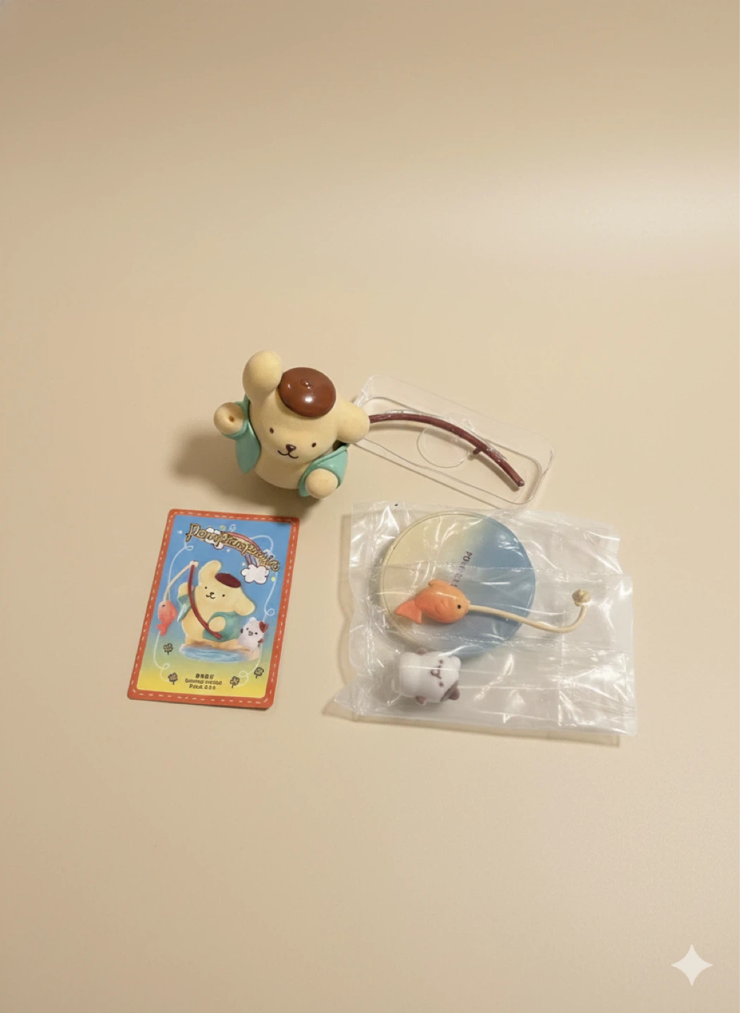Sanrio Pompompurin Fishing Mini Figure Set
