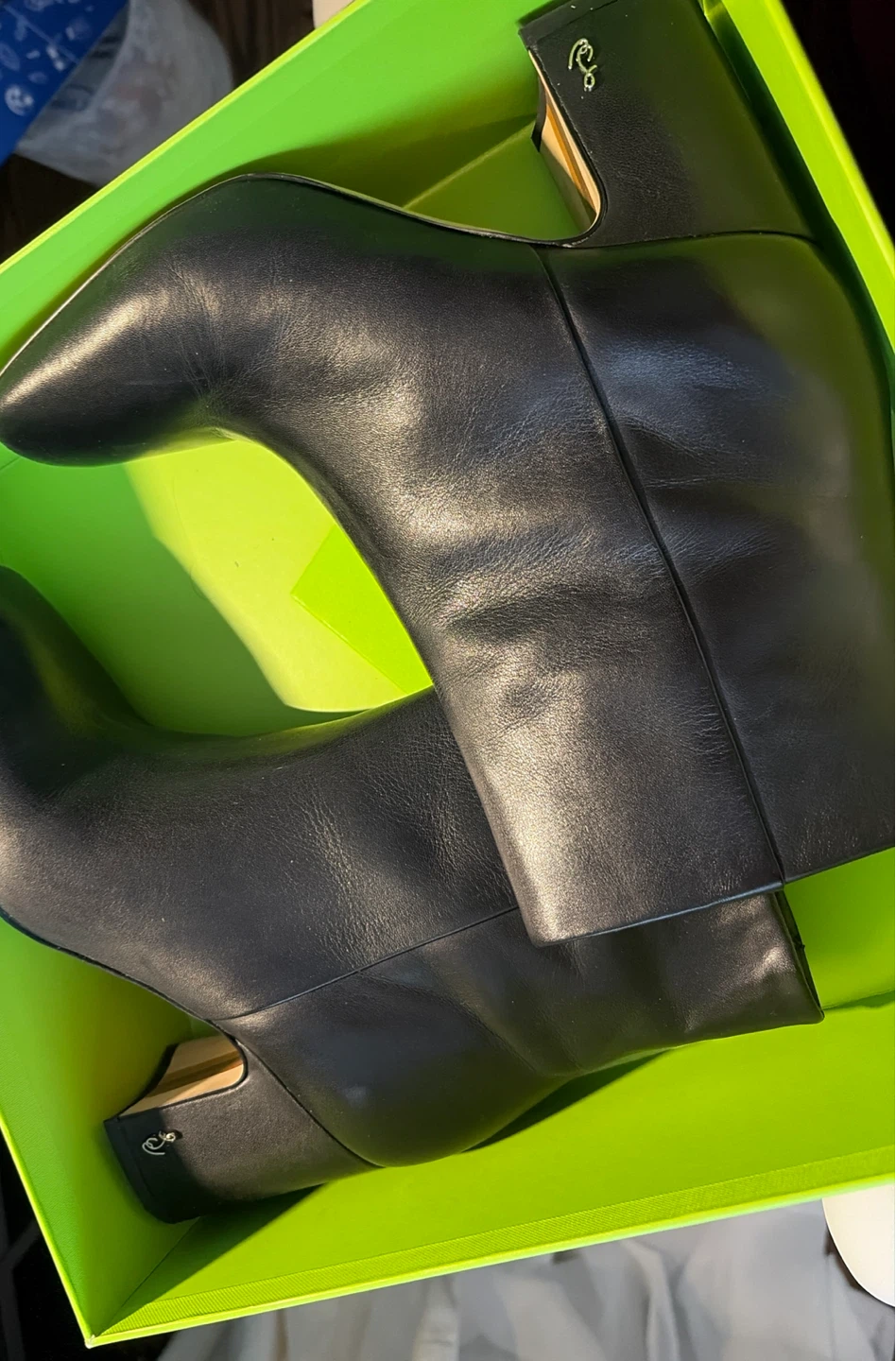 Sam Edelman Black Leather Ankle Boots - photo 2