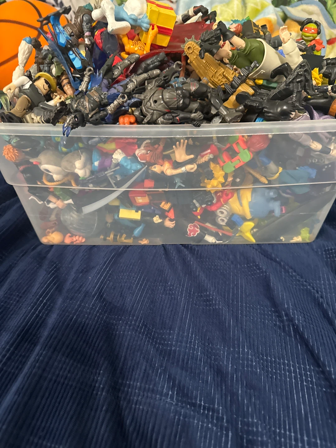 Assorted Lot of Action Figures in Storage Bin - photo 2