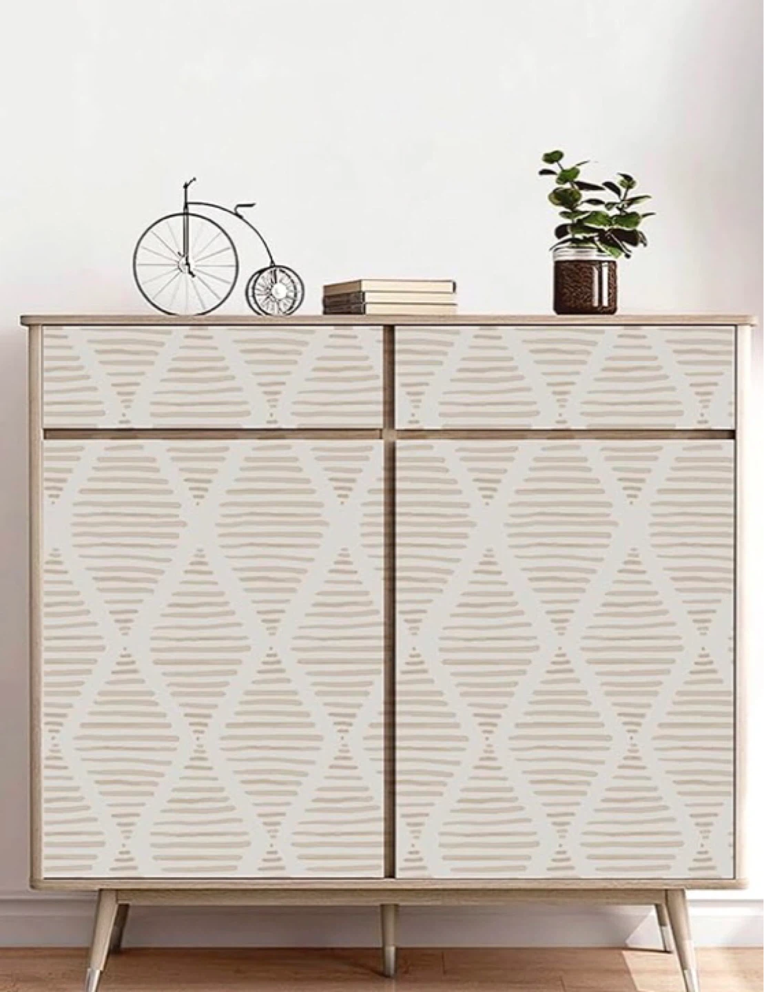 Neutral wallpaper pattern for any accent wall, cabinets, - photo 3