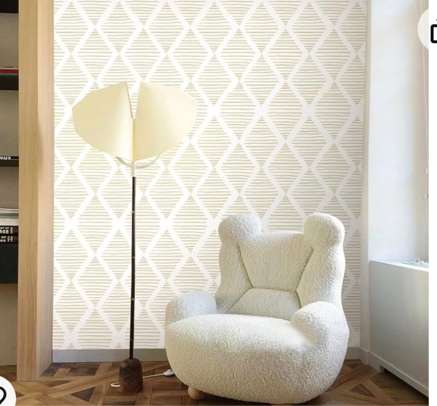 Neutral wallpaper pattern for any accent wall, cabinets, - photo 4