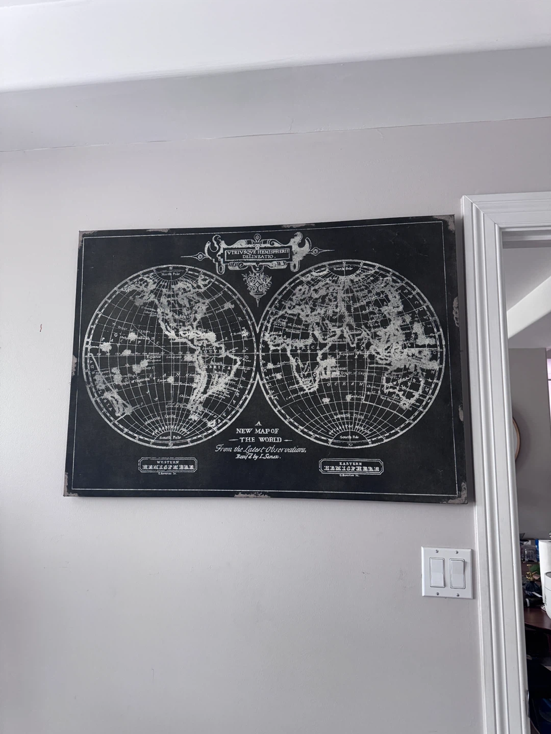 Vintage World Map Wall Art - photo 2