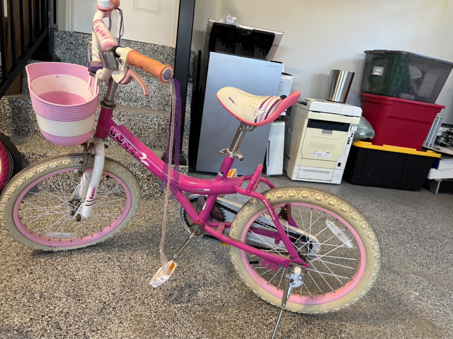 Kids Bike - Pink and White