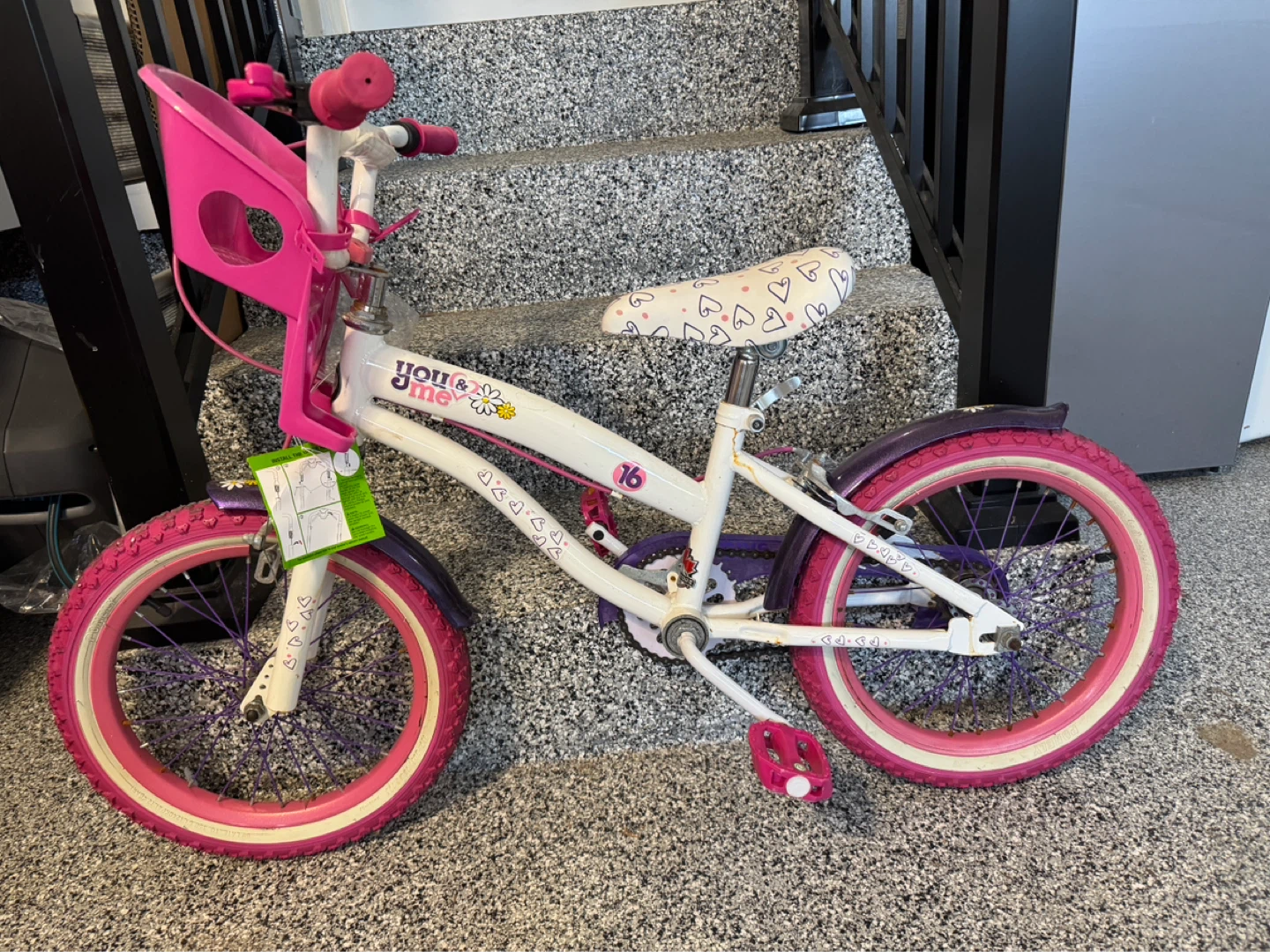 Kids Bike - Pink and White - photo 2