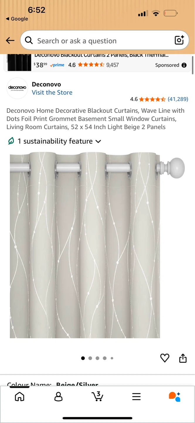 Deconovo Home Decorative Blackout Curtains - Beige - photo 3