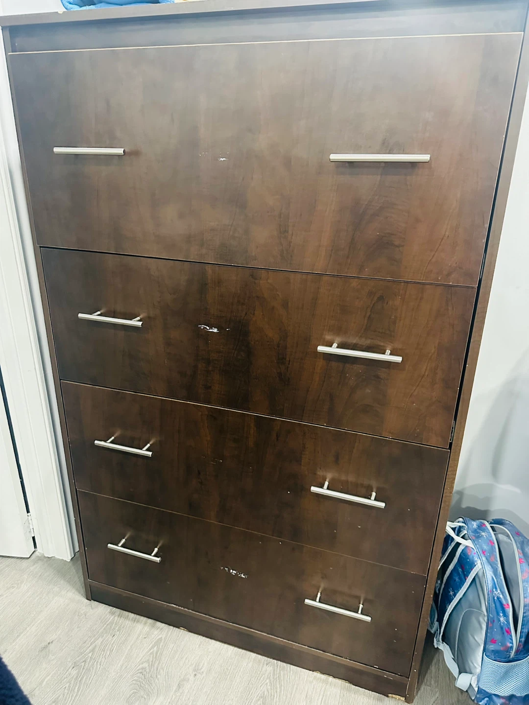 Dark Brown 4-Drawer Dresser - photo 2