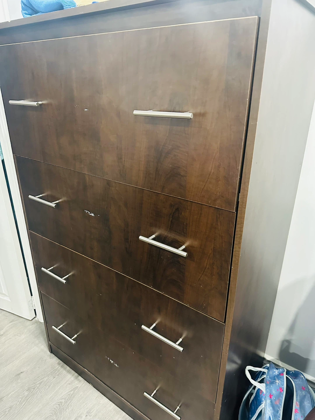 Dark Brown 4-Drawer Dresser