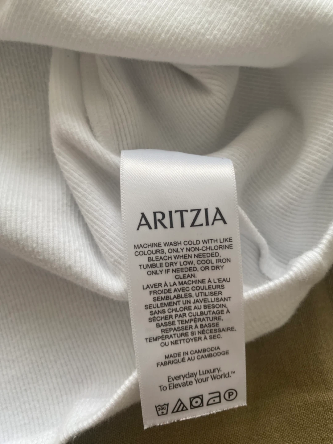 Aritzia White Long Sleeve Top - photo 3