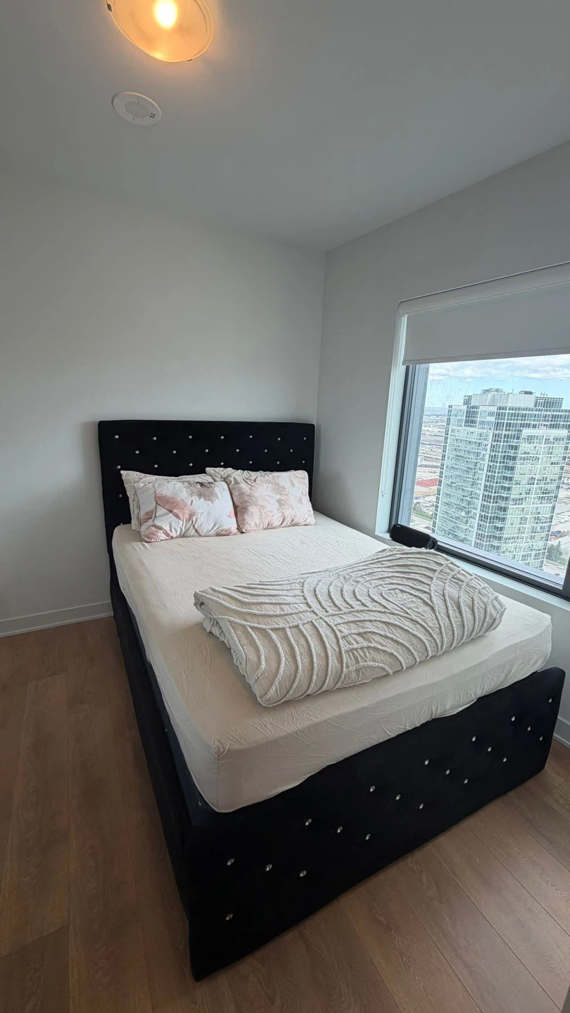 Black Velvet Queen Bed with Mattress and Box Spring - photo 2