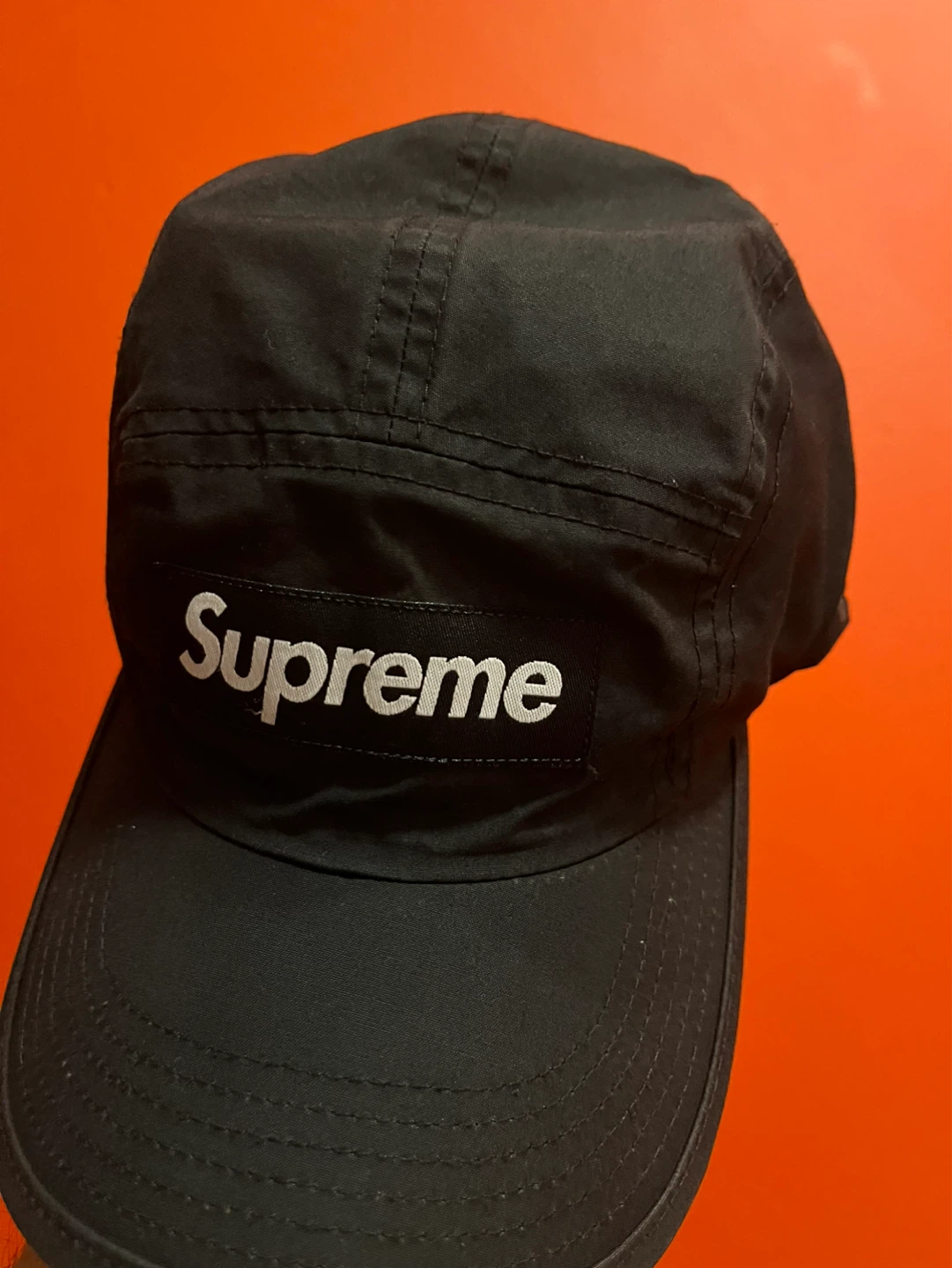 Supreme Camp Cap Black - photo 4