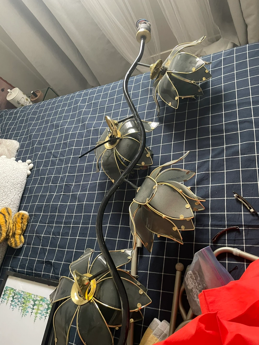 Vintage Lotus Lamp