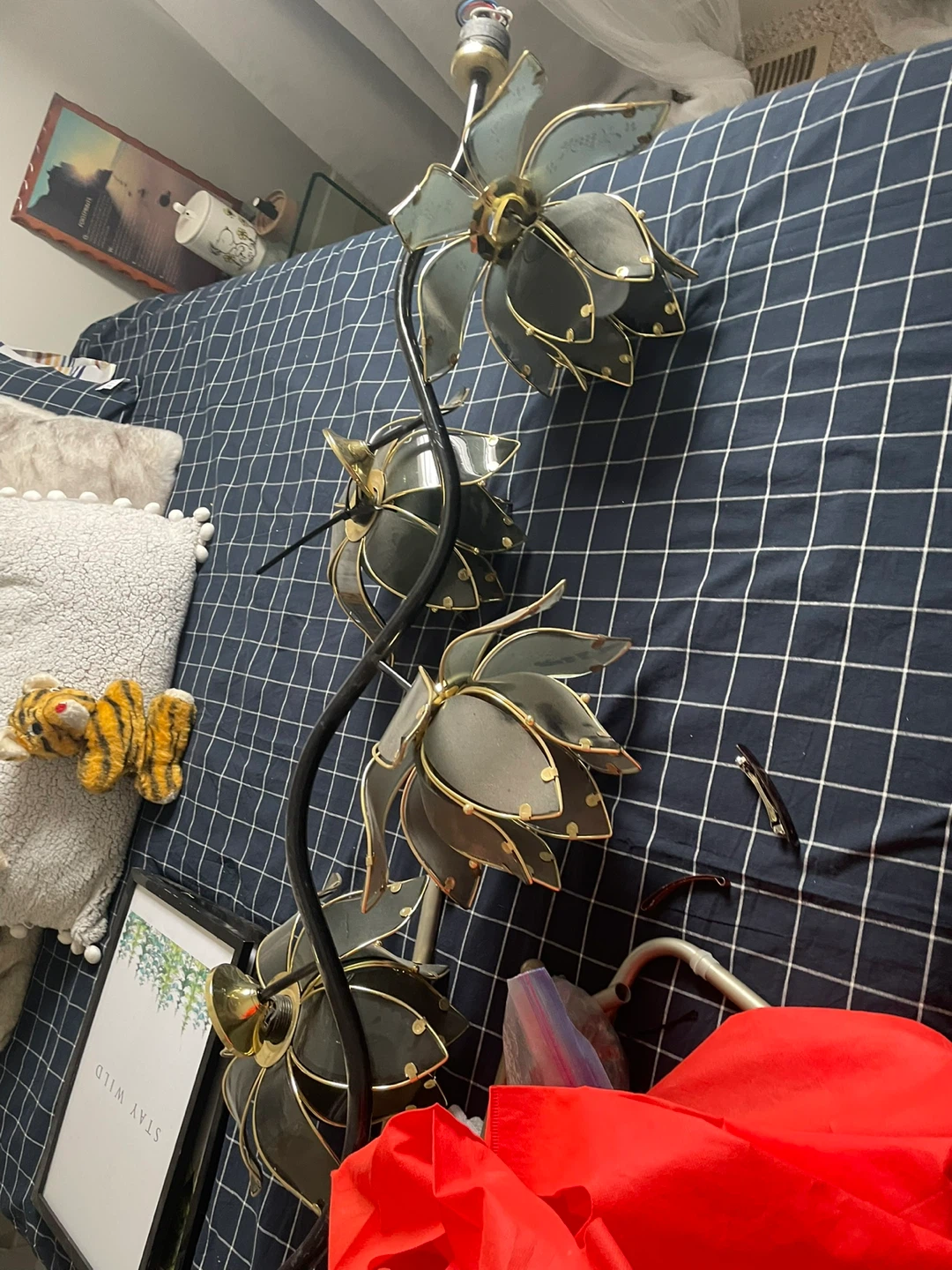 Vintage Lotus Lamp - photo 3