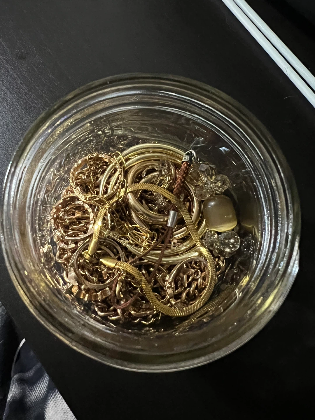 Gold & Silver Jewelry Jar
