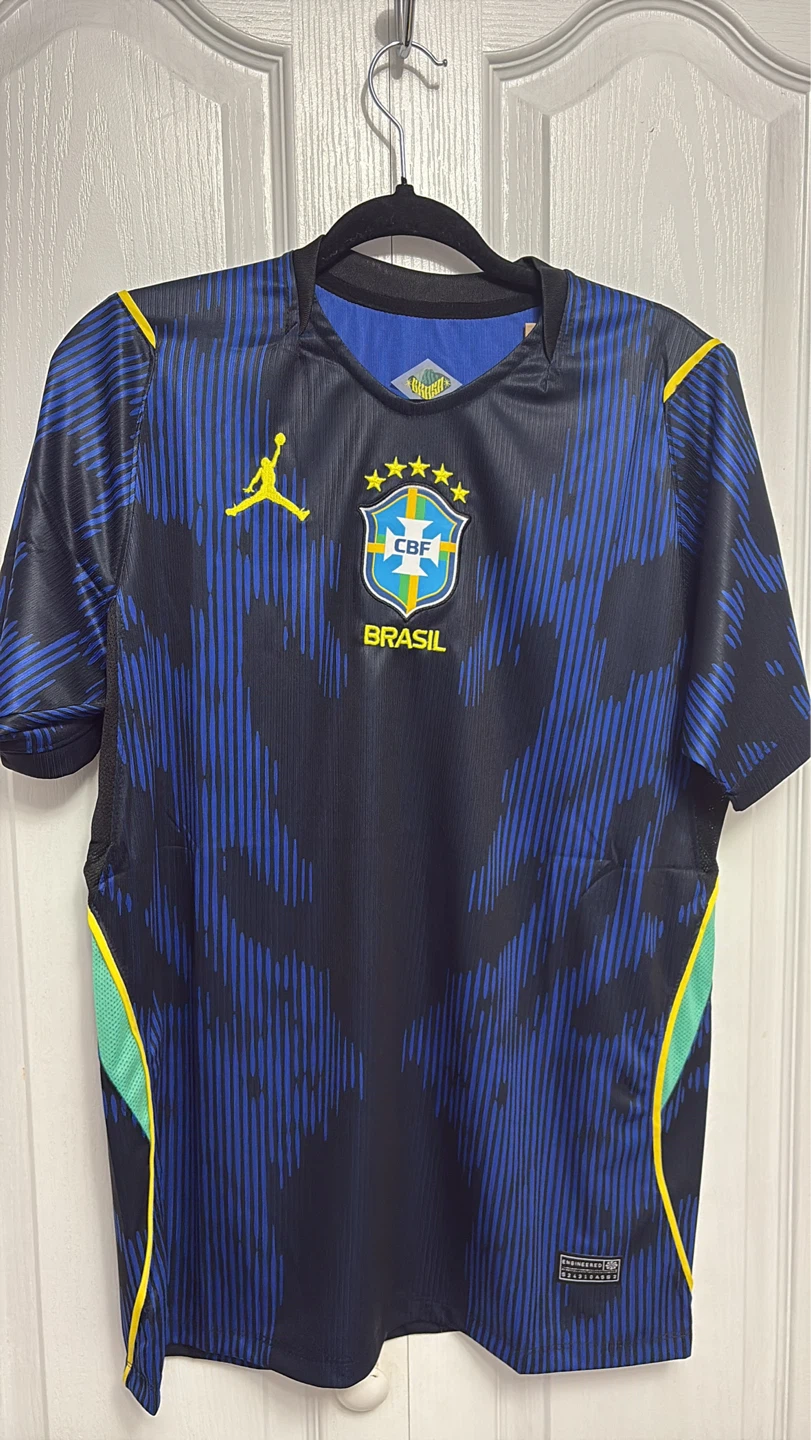 Jordan Brazil National Team Football Jersey - photo 3