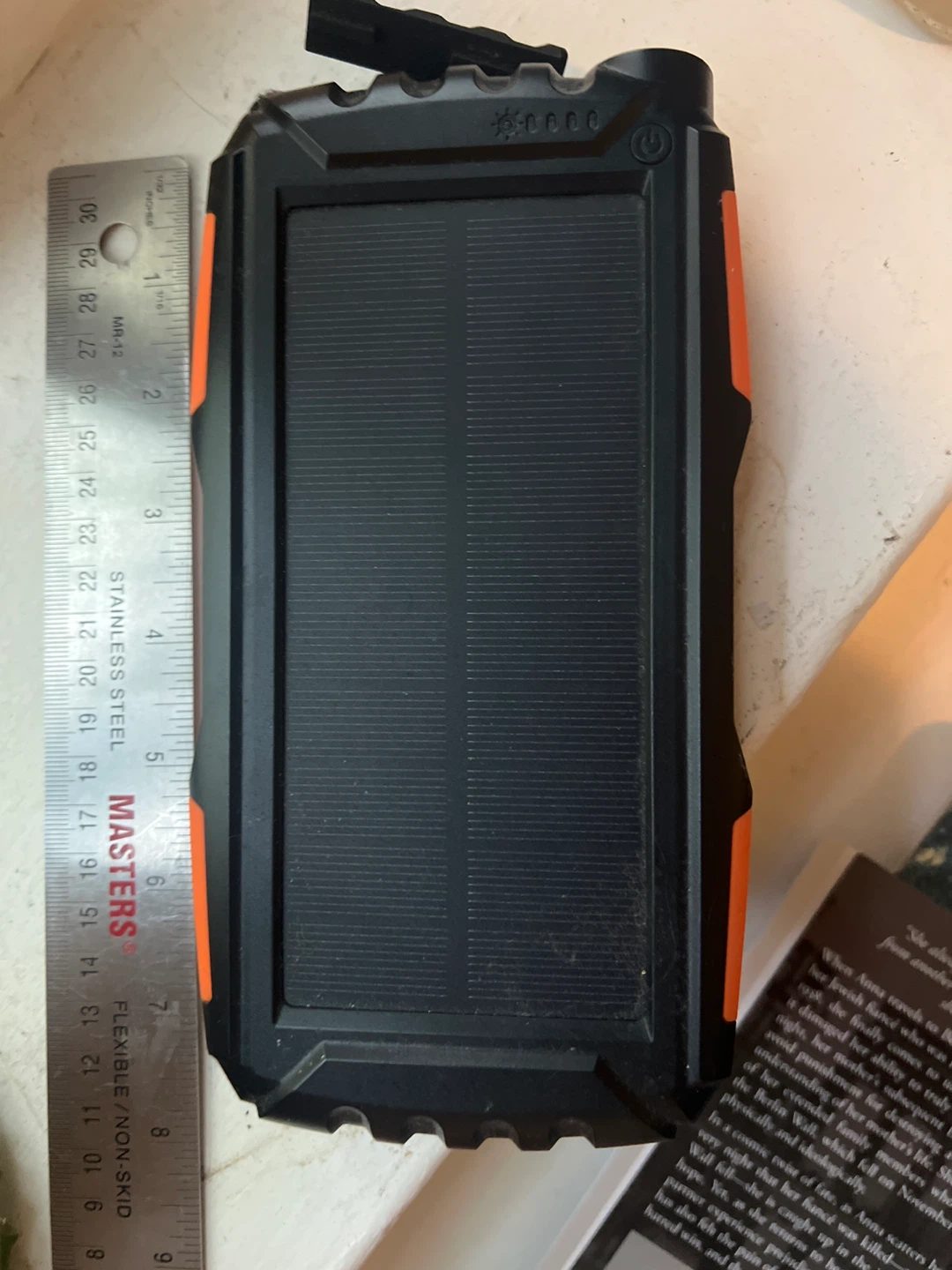 Solar Power Bank with Flashlight