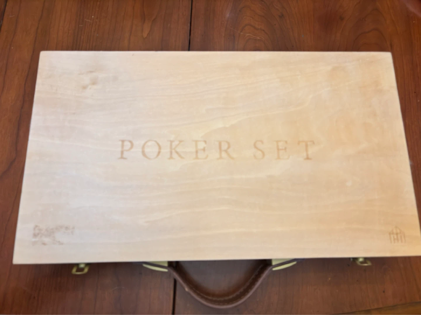 Wooden Poker Set