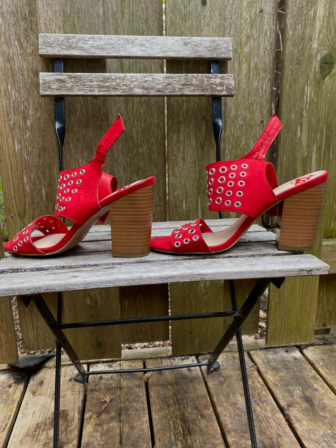 Fergalicious by Fergie Red Heeled Sandals - photo 4