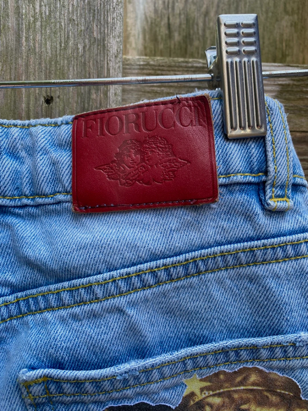 Fiorucci Angels Print Denim Jeans Size 25 - photo 3