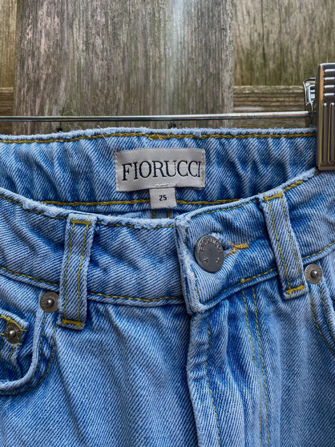 Fiorucci Angels Print Denim Jeans Size 25 - photo 5