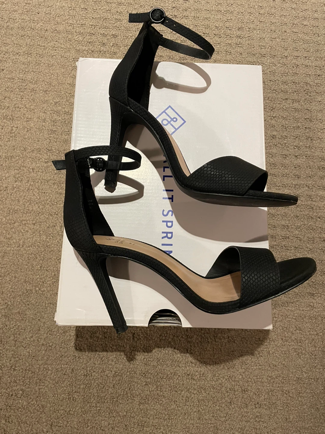 Call It Spring Dellmar Heels - Black - Size 6.5