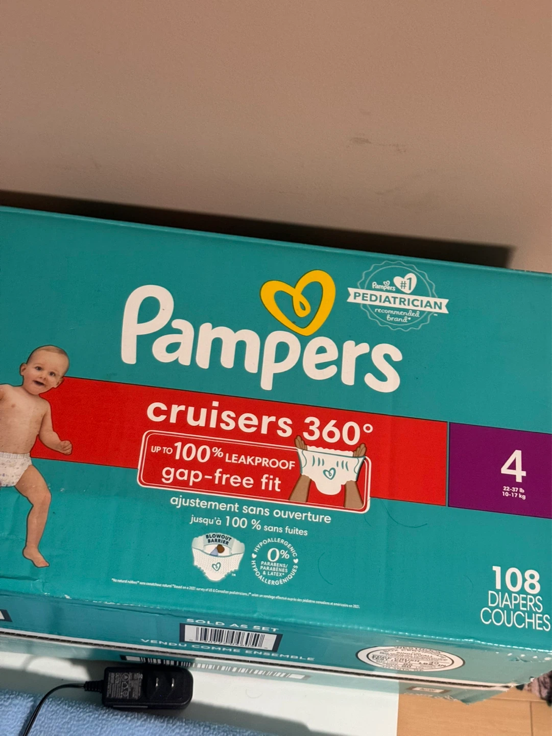 Pampers Cruisers 360 Diapers Size 4 - 96/108 Count