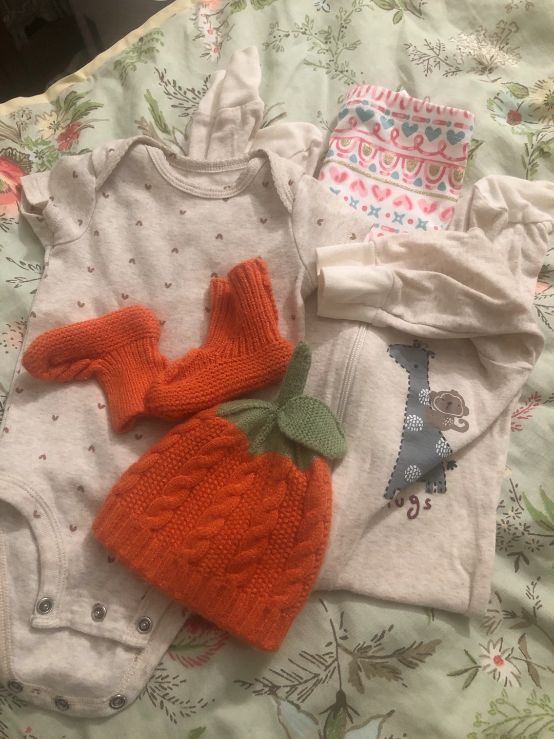 Baby Outfit Set - Onesie, Hat, Socks