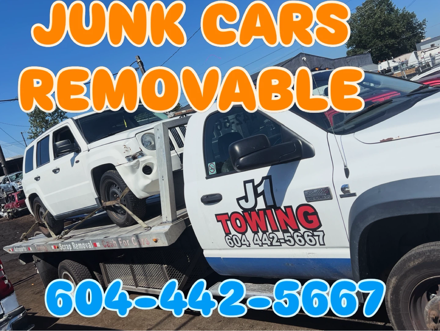 Junk Cars Removable - Towing & Scrap Removal Service