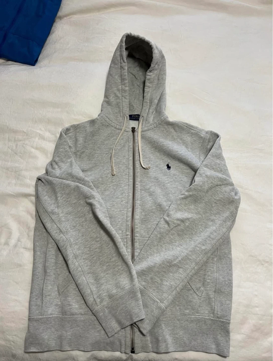 Polo Ralph Lauren Grey Zip-Up Hoodie Size M