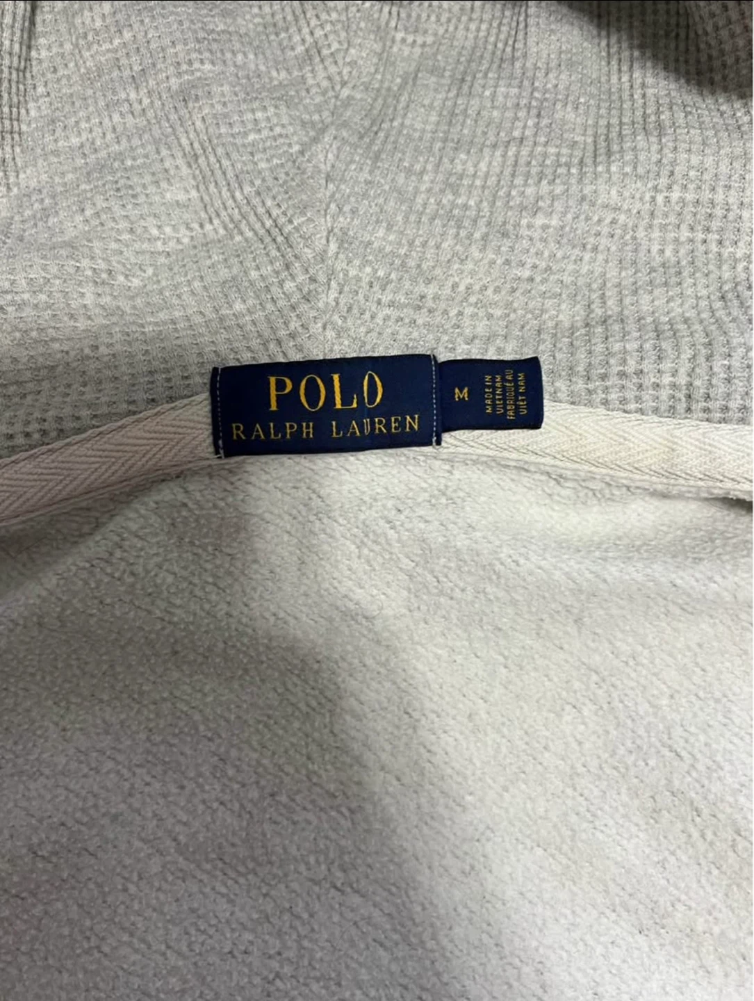 Polo Ralph Lauren Grey Zip-Up Hoodie Size M - photo 3