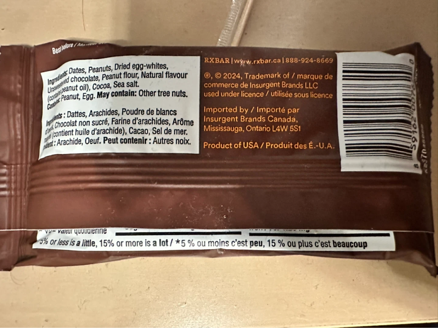 🆓 RXBAR Peanut Butter Chocolate Protein Bar (2-Pack) - photo 2