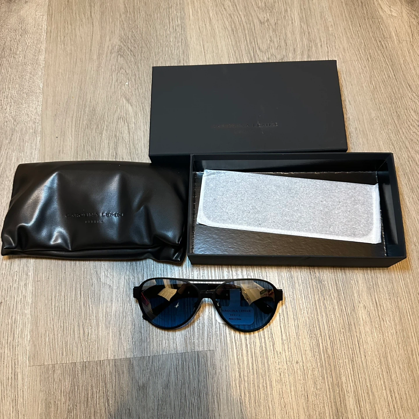 Carolina Lemke Designer Sunglasses - Tom Black, Matte - photo 2
