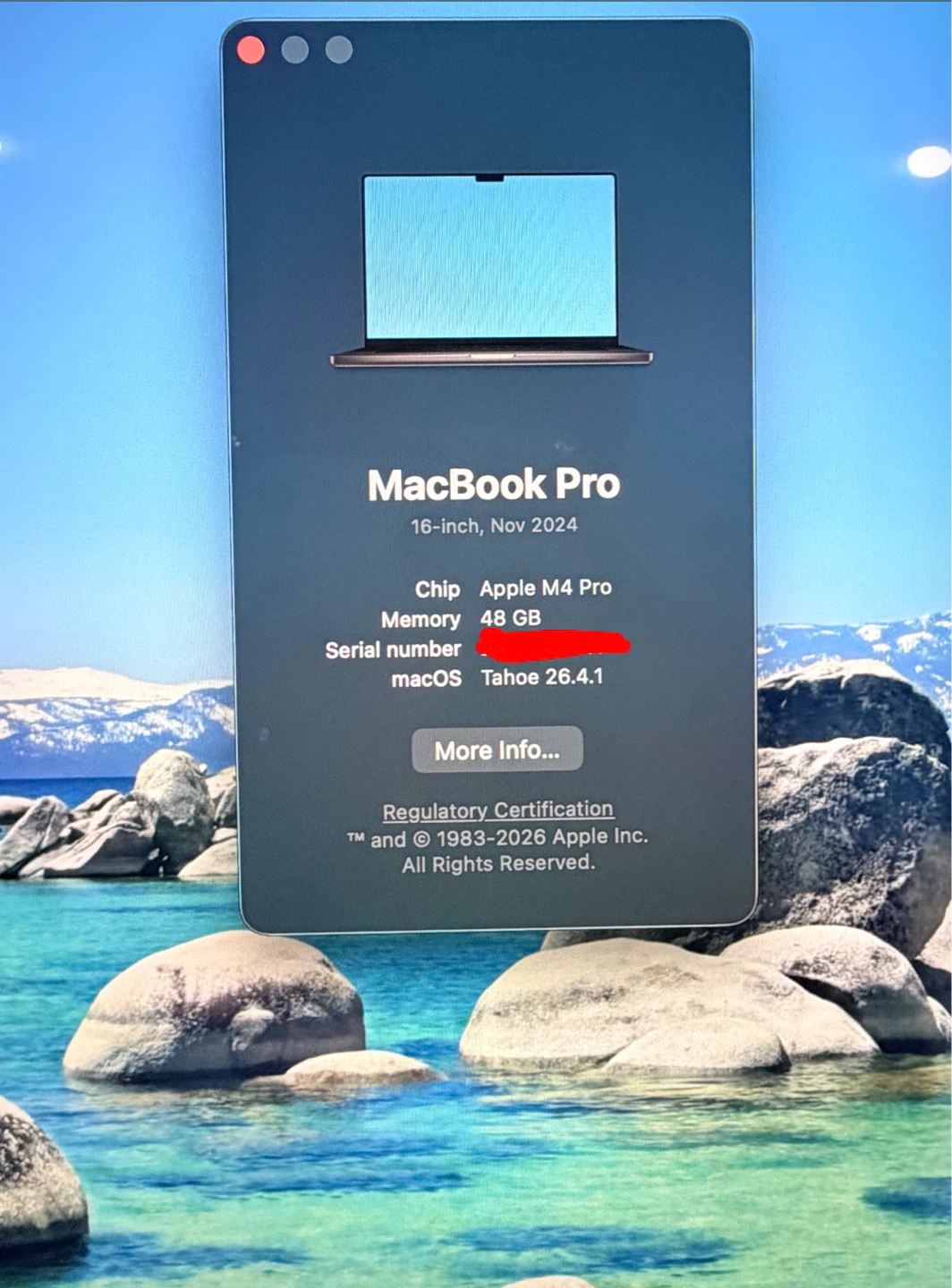 16” MacBook M4 pro (48GB memory, 512GB storage) - photo 3