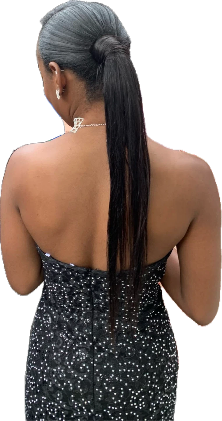 Black Sequin Mermaid Prom Dress