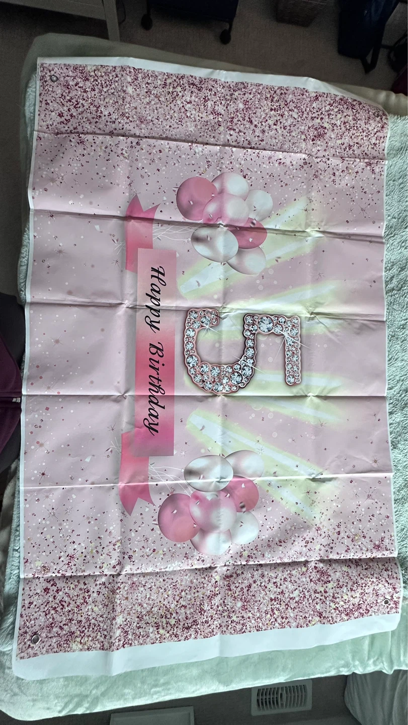 Happy Birthday Banner - Pink