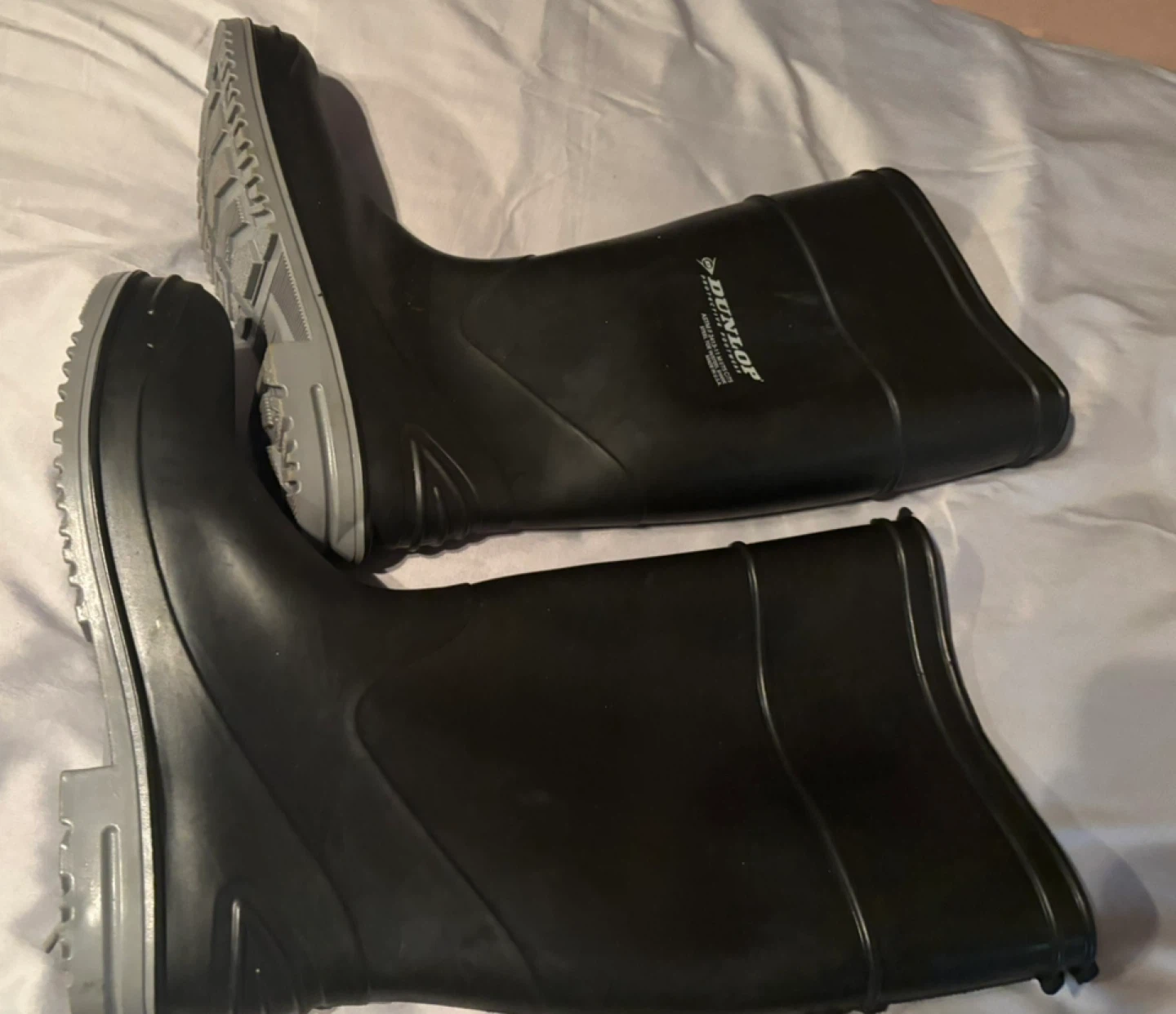 Dunlop Black Steel Toe Work Boots Size M - photo 2