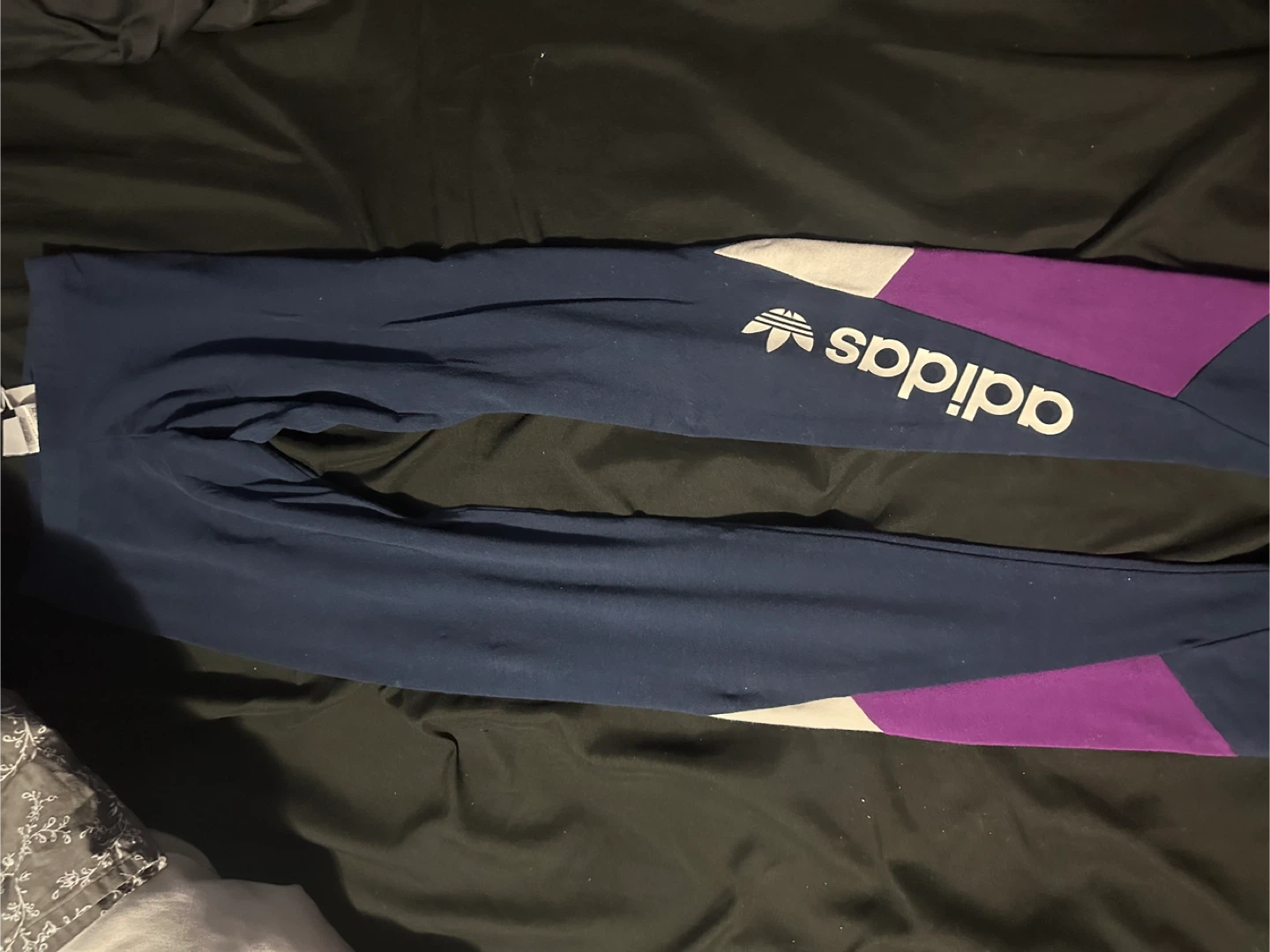 Adidas Blue Colour Block Leggings