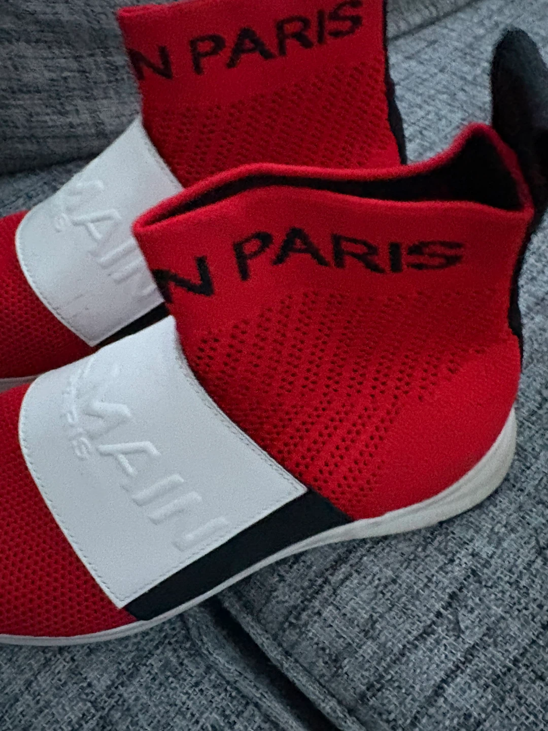 Balmain Paris Red Sock Sneakers