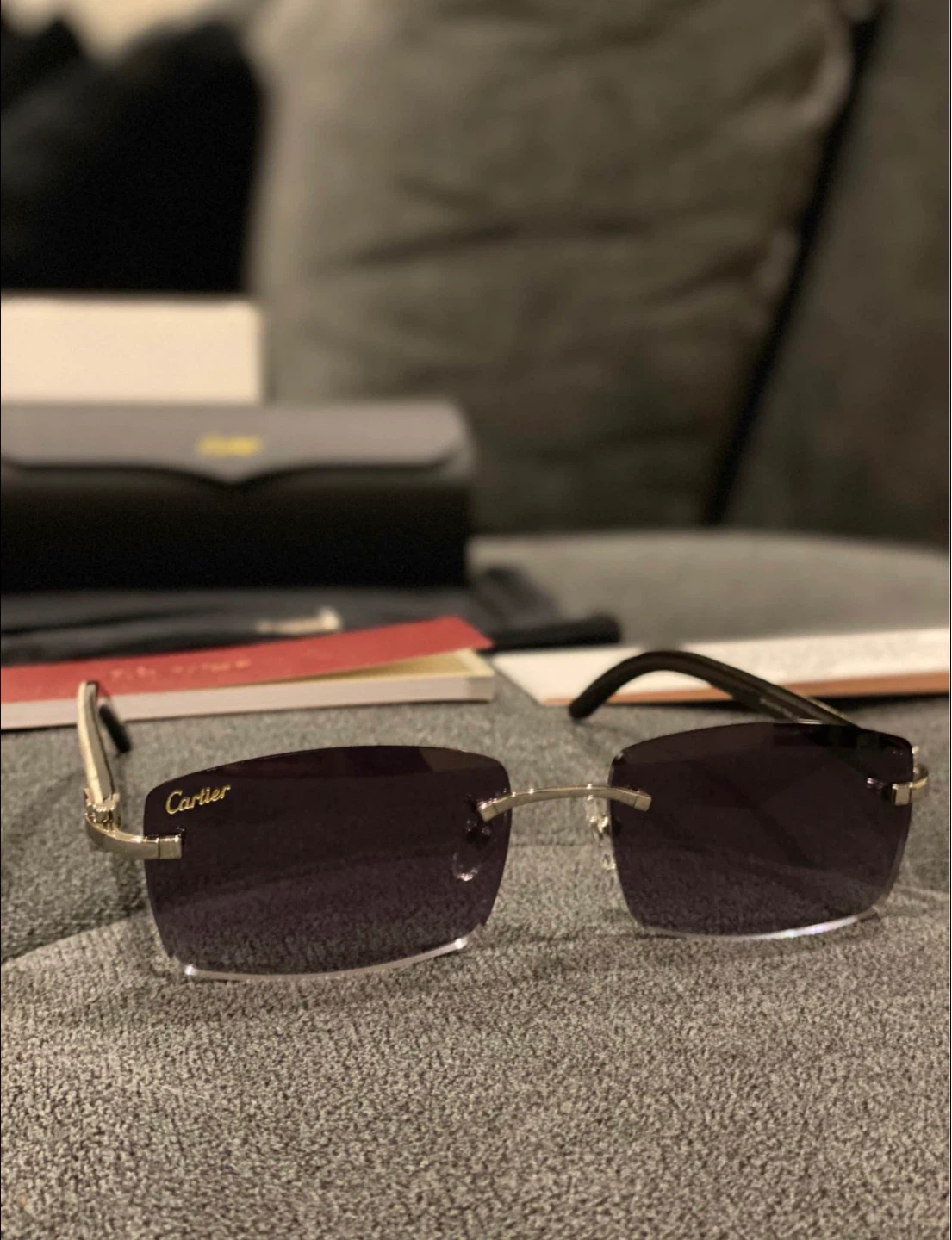 Cartier Rimless Sunglasses