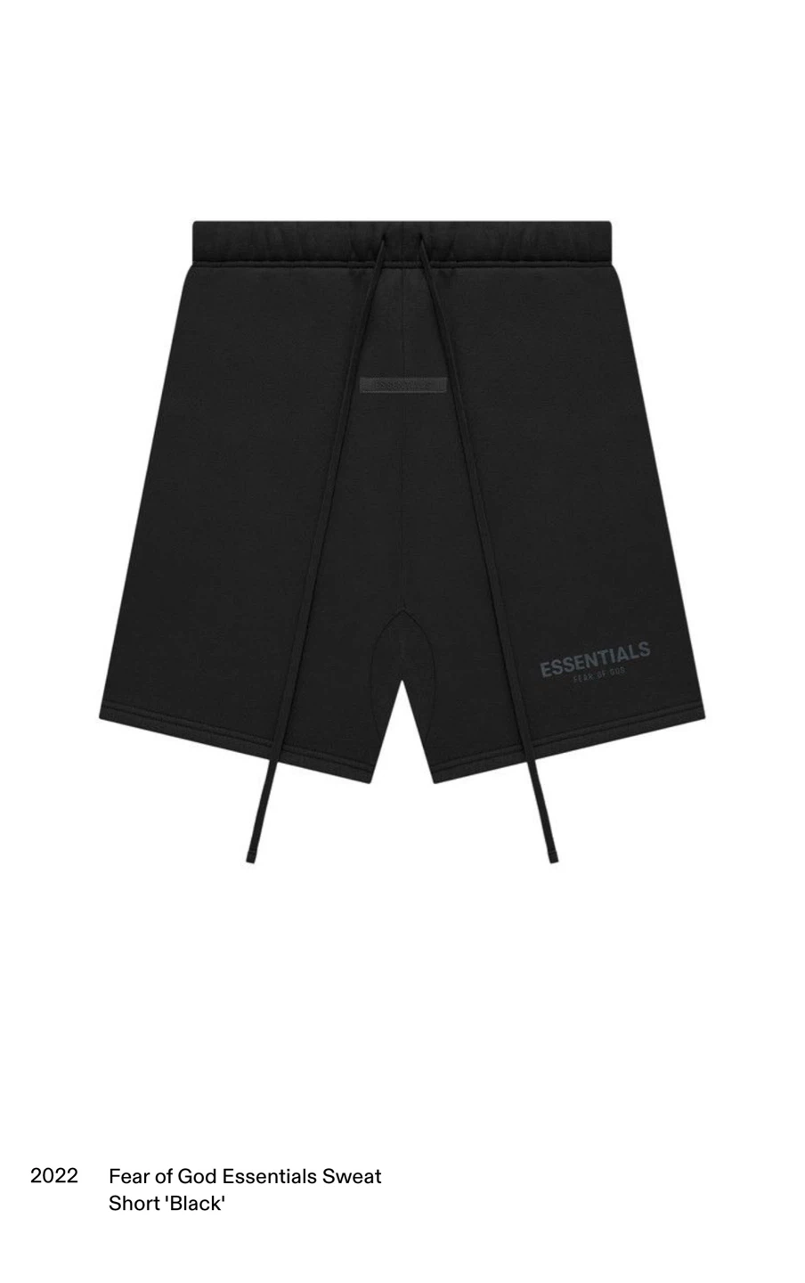 Fear of God Essentials Sweat Shorts Black