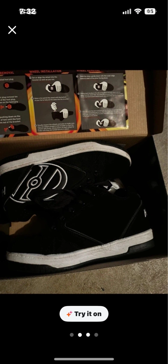 Kids Heelys Propel 2.0 Black/White Youth Skates Size 3 - photo 4