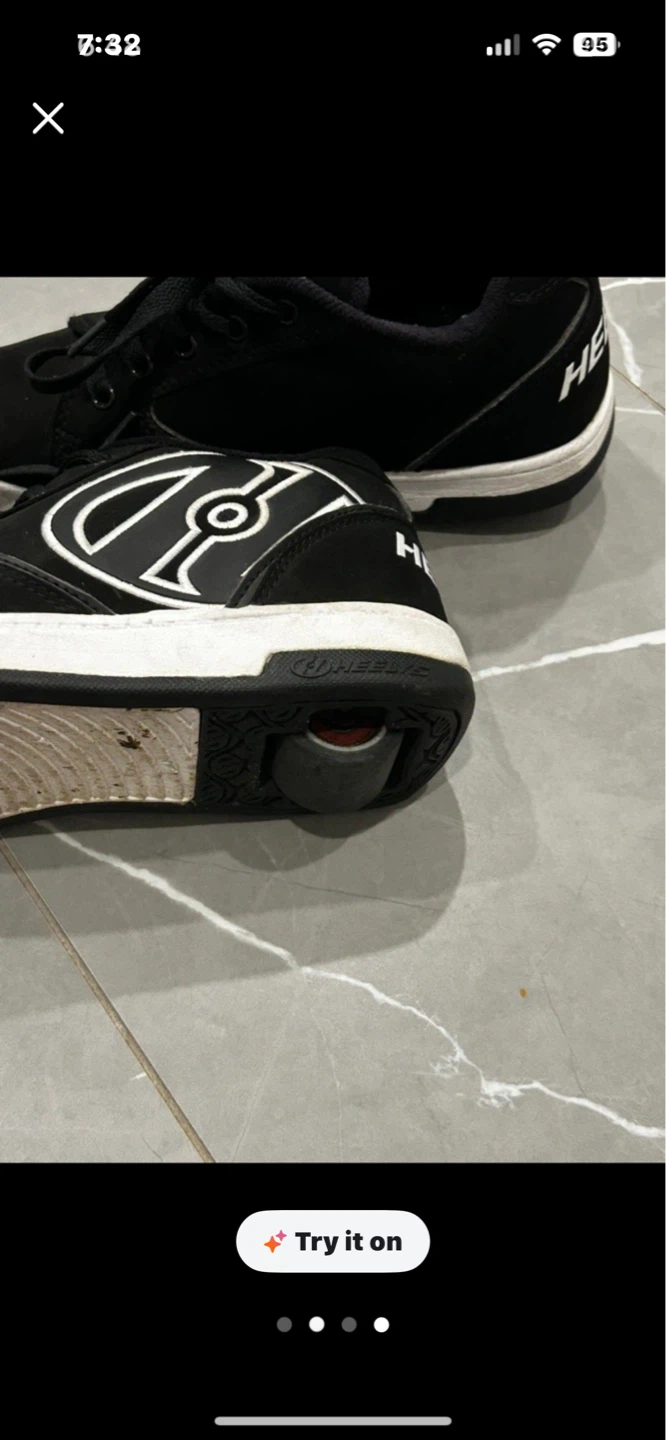 Kids Heelys Propel 2.0 Black/White Youth Skates Size 3 - photo 2