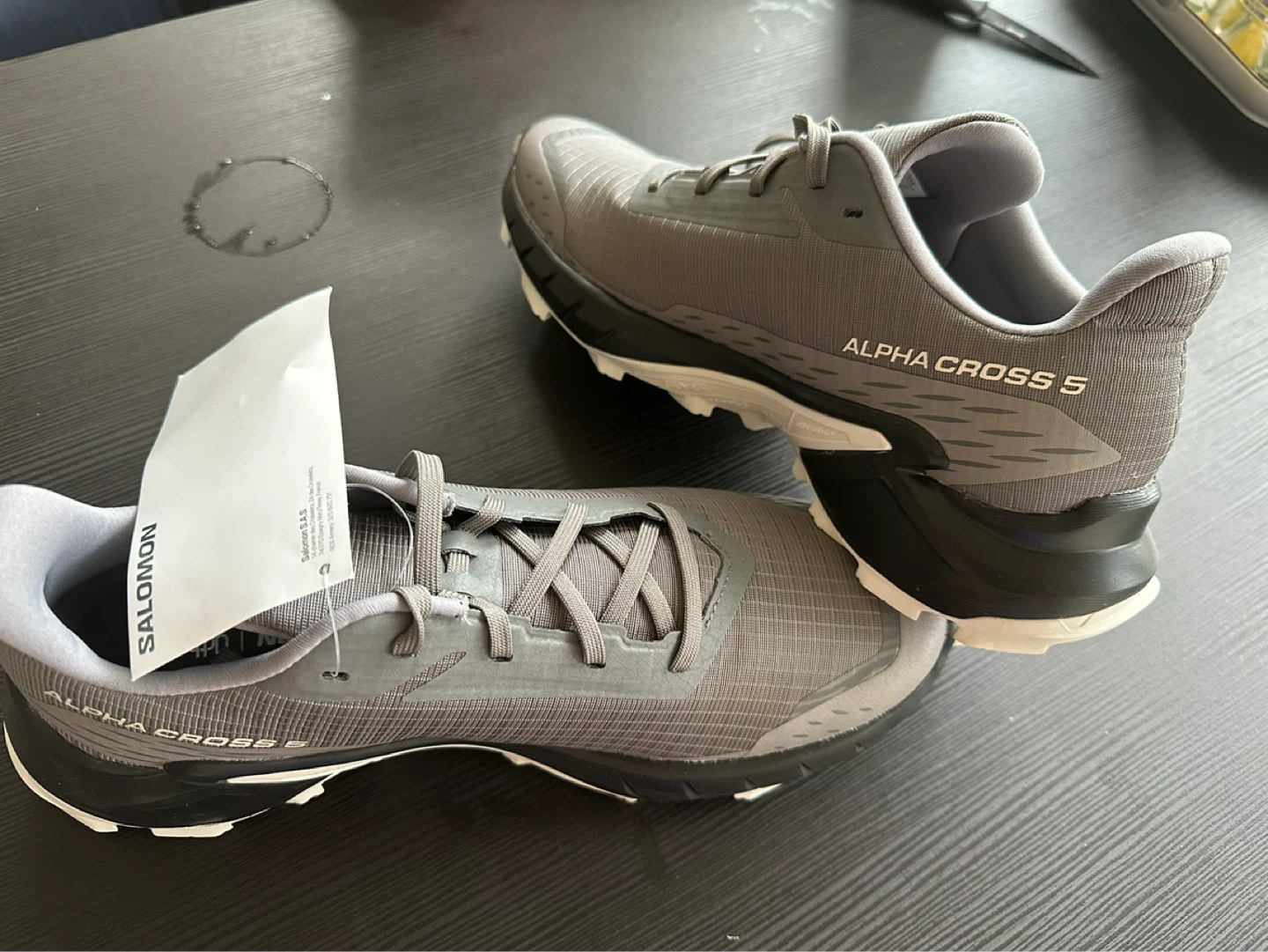 Salomon Alpha Cross 5 Trail Running Shoes - Grey - photo 3