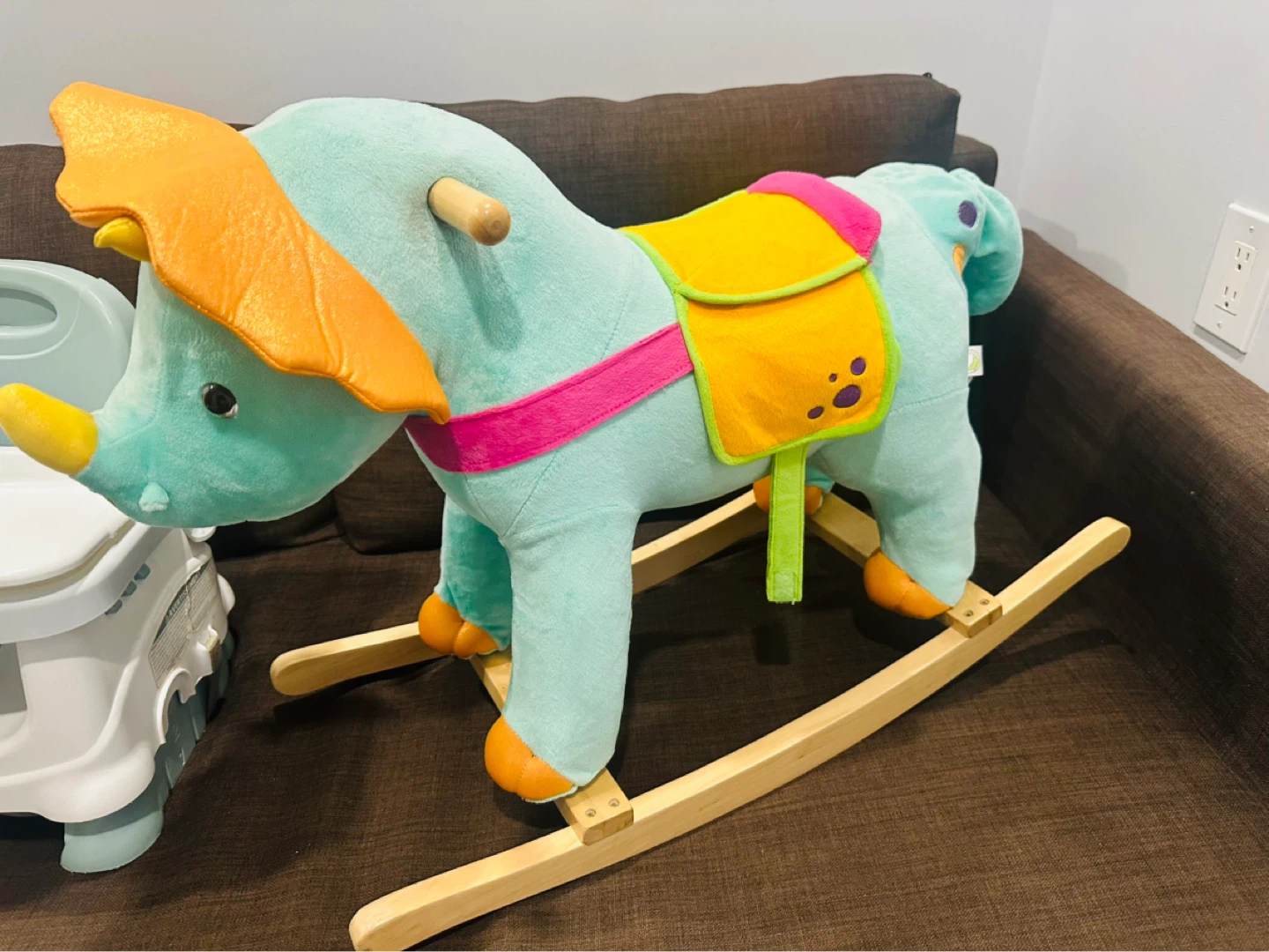 Plush Elephant Rocking Horse Toy - photo 2