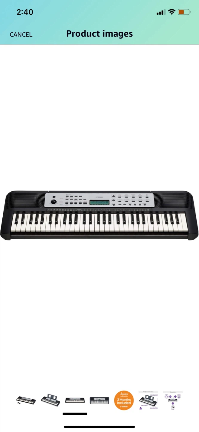 Yamaha YPT-270 Keyboard, stand, foot pad