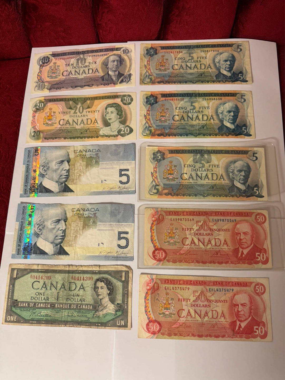 Collection of Canadian Banknotes very rare, highly collectable