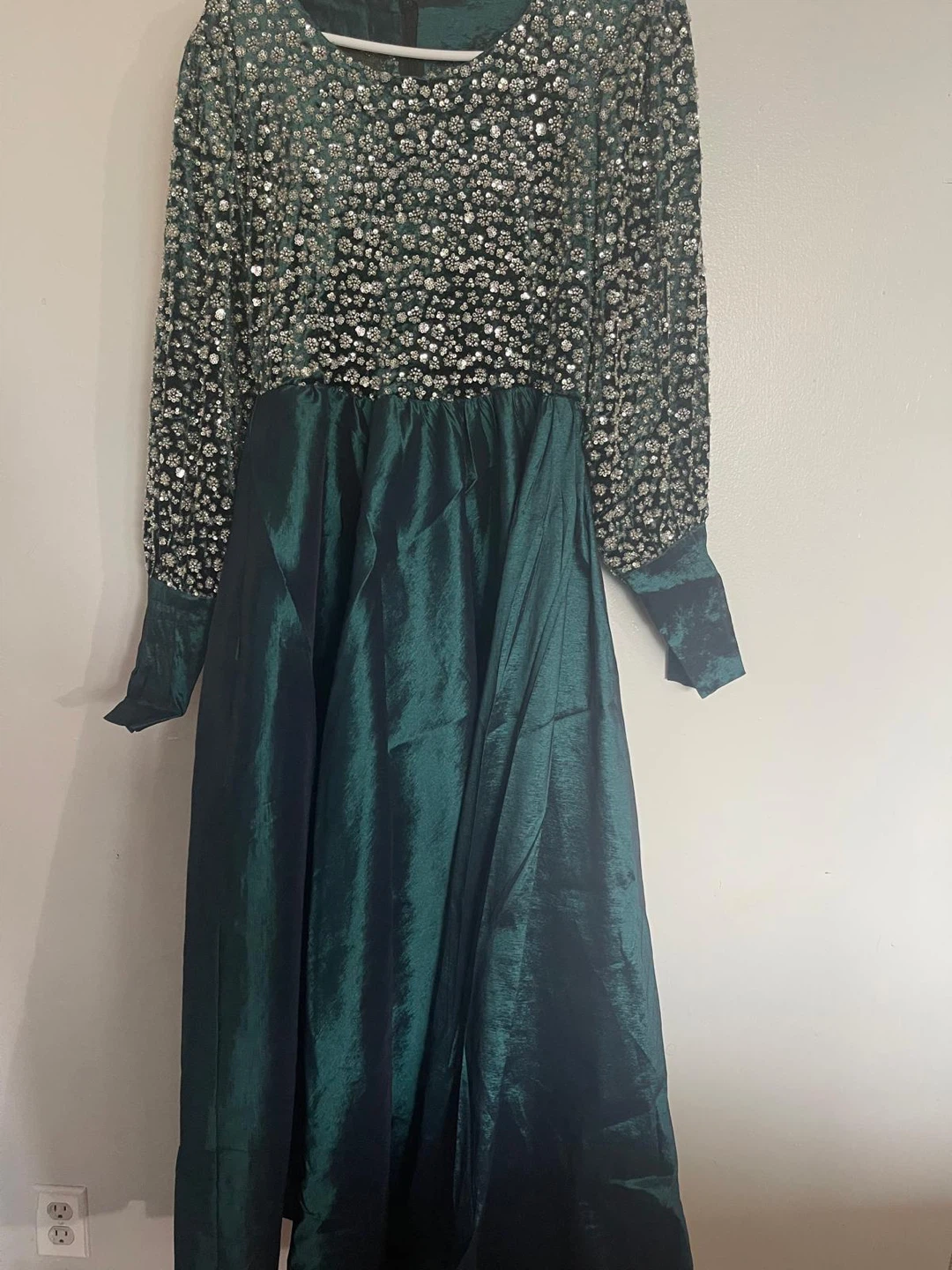 Mint Green Embellished Gown - photo 5