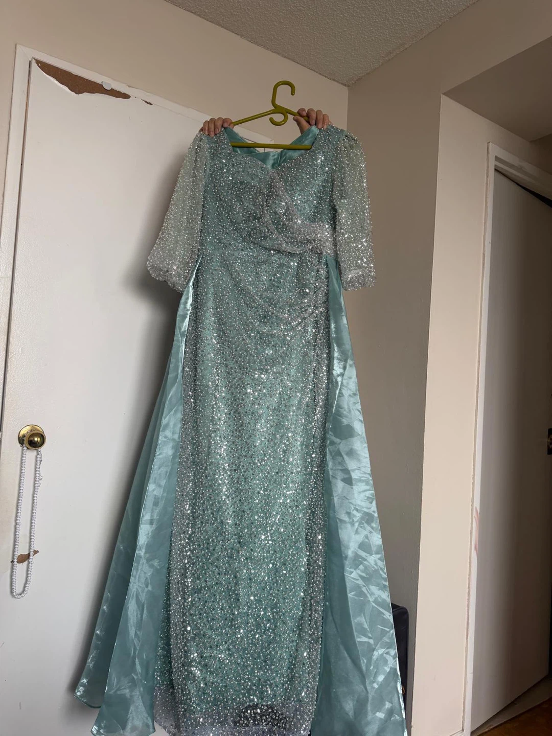 Mint Green Embellished Gown